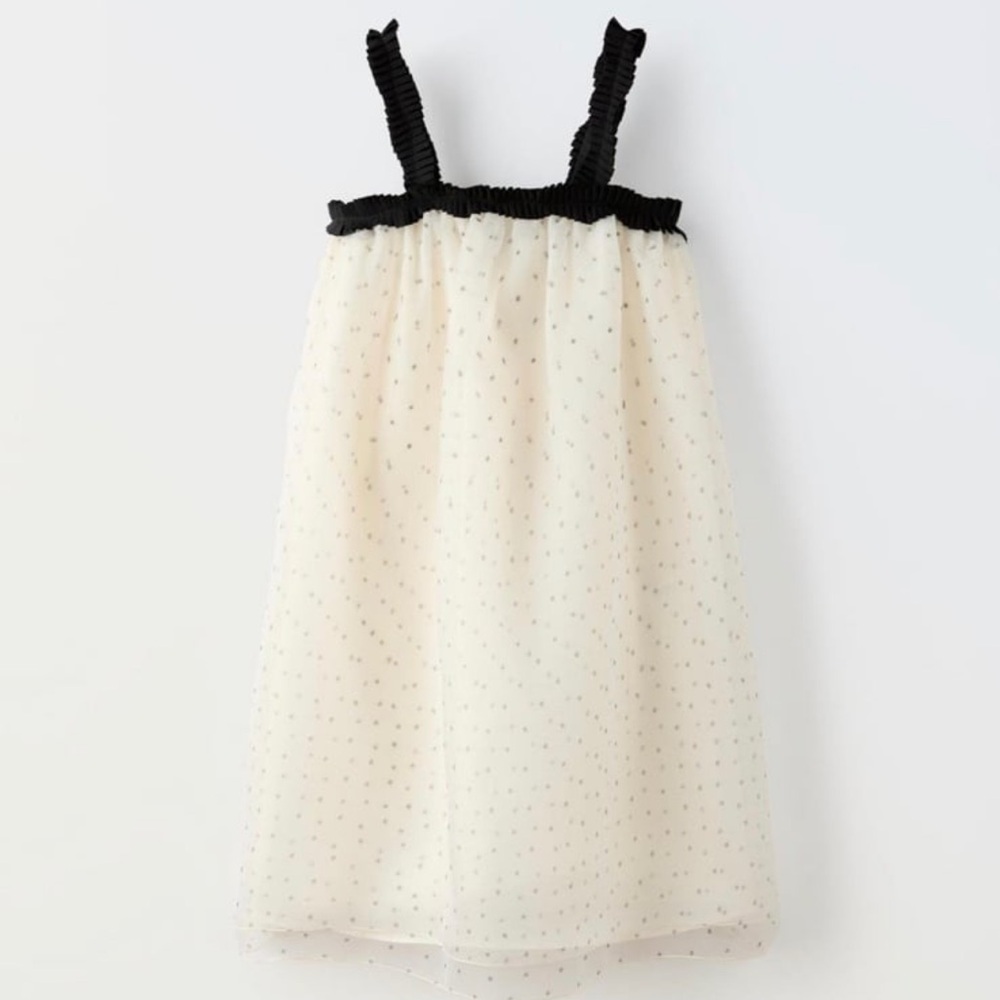 ZARA Dotted Balloon Dress